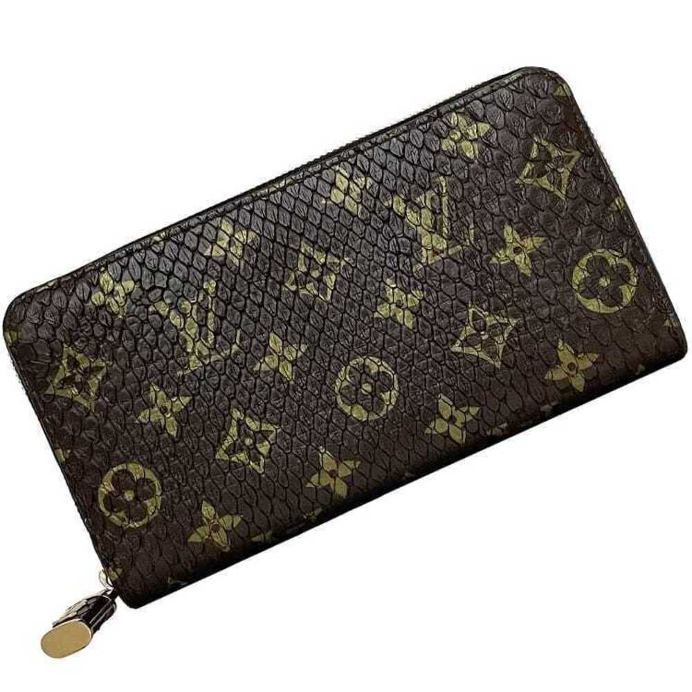 Louis Vuitton Zippy Wallet Brown Python Leather S… - image 1